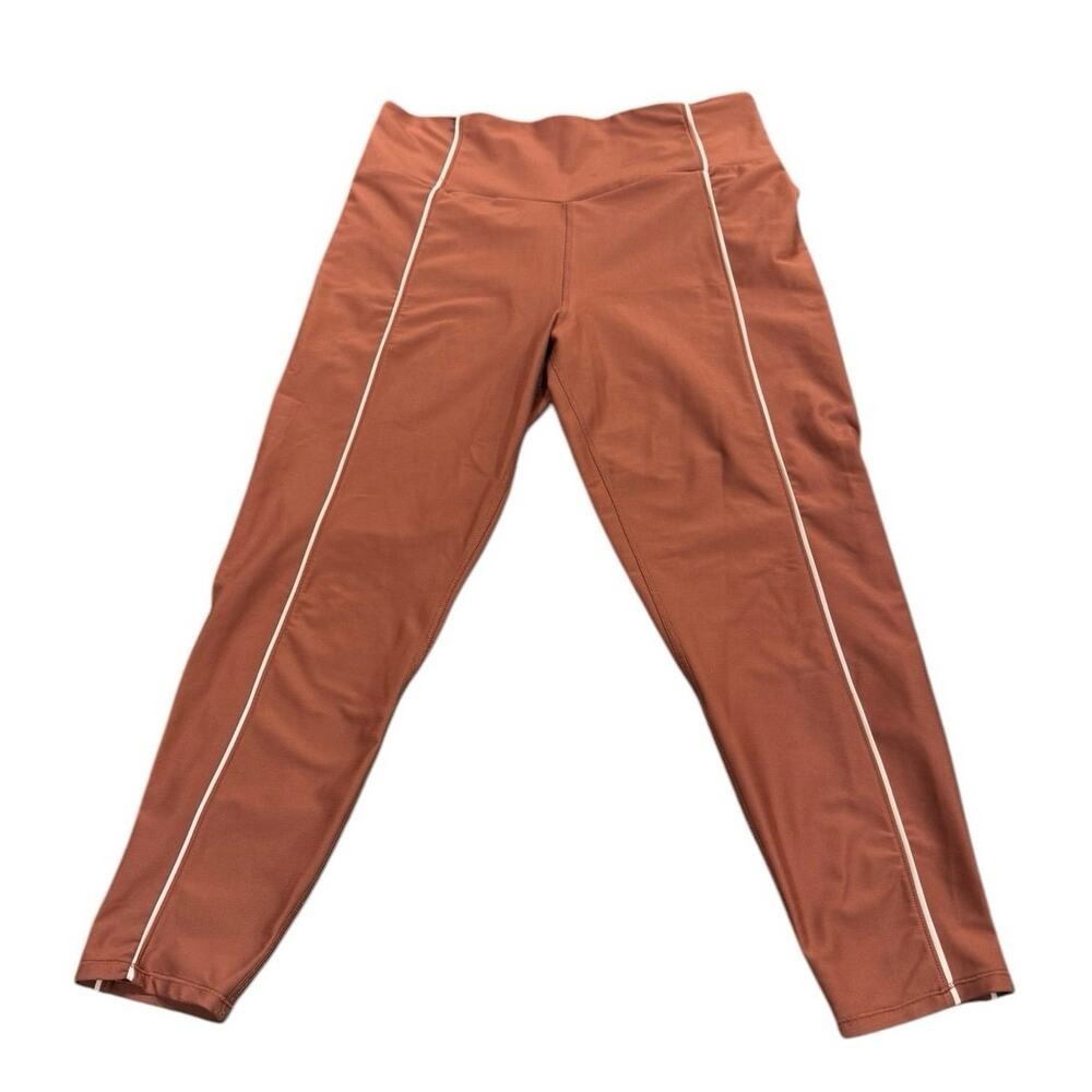 YPB Abercrombie & Fitch Rust Colored sculptLUX‎ 7/8 Leggings Size XL Short